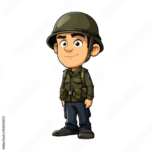 VECTOR ILLUSTRATION OF A SOLDIER