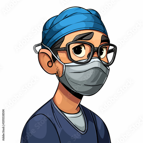 VECTOR ILLUSTRATION OF A SURGEON