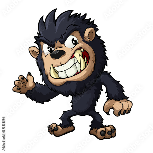 VECTOR ILLUSTRATION OF A WEREWOLF