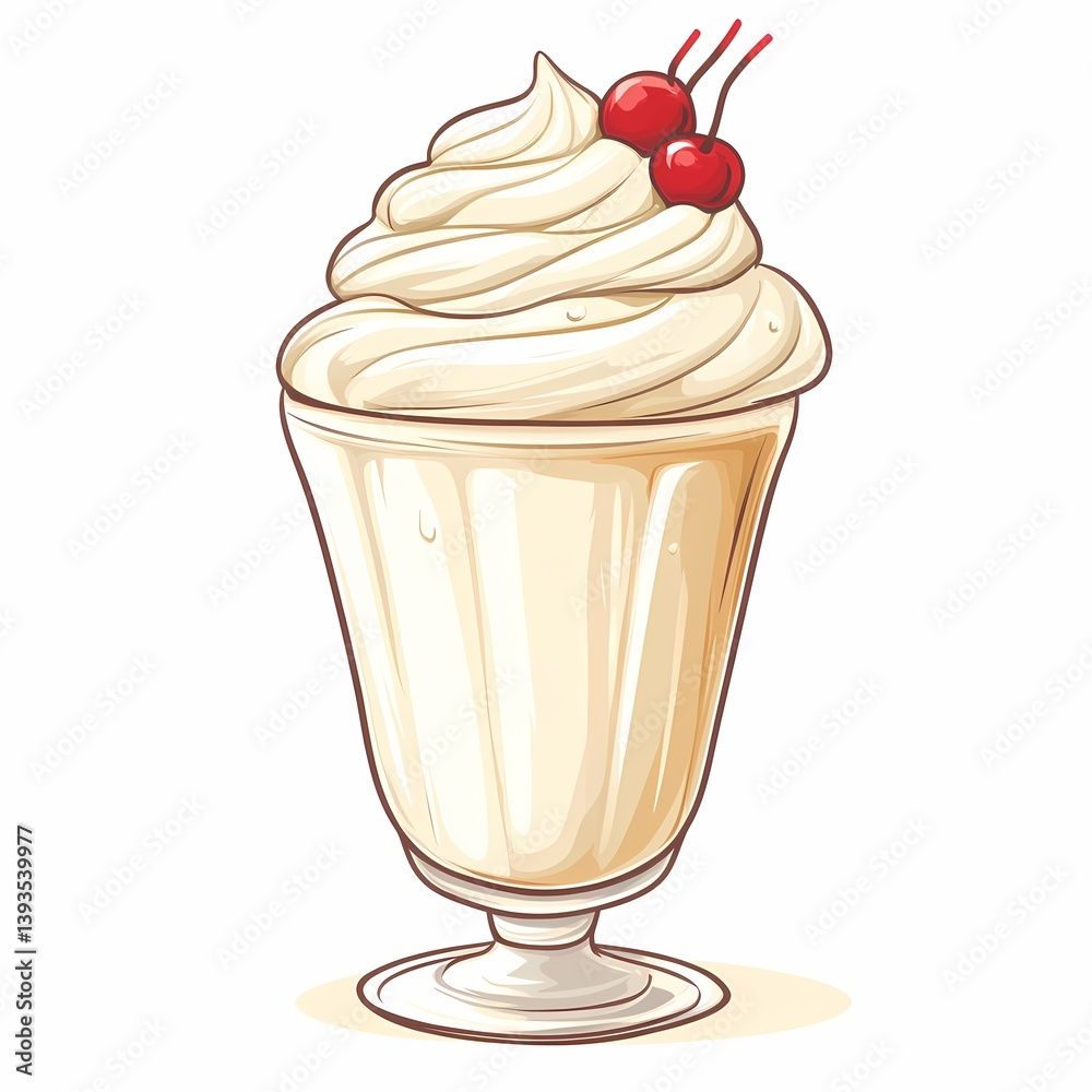 Delicious Ice Cream Sundae: A Refreshing, Creamy Dessert with Whipped Cream and Cherry Topped Syrup for Sweet Treat Lovers Delicious Ice Cream Sundae: A Refreshing, Creamy Dessert with Whipped Cream and Cherry Topped Syrup for Sweet Treat Lovers