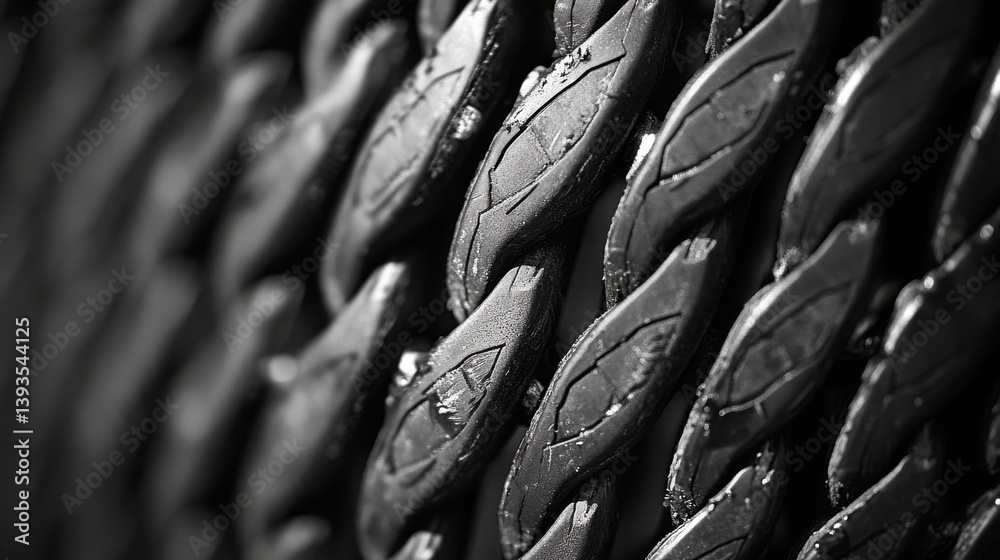 Obraz premium Intricate Chain Detail - Modern Industrial Design