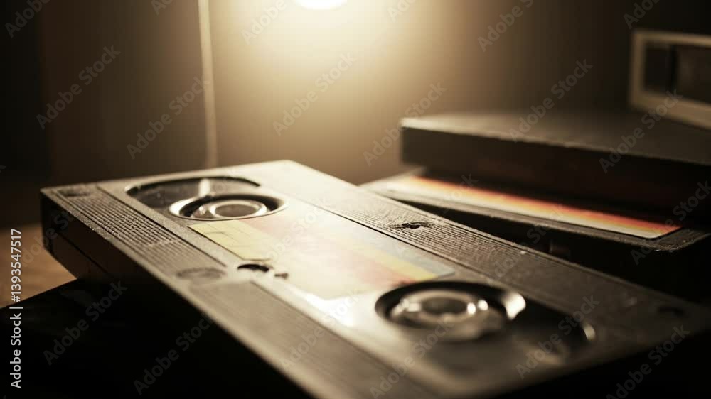 Dusty VHS Tapes: A Nostalgic Glimpse into the Past of Home Video Recording