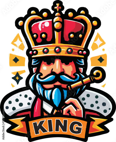 king cartoon vector ilustration png