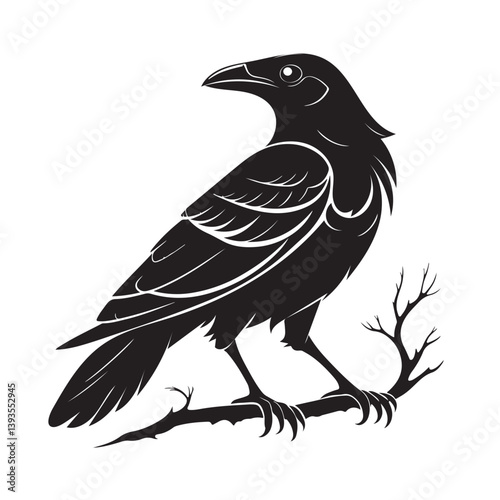 Minimalist Bird Icon/Logo on White Background, Clean, Modern Design