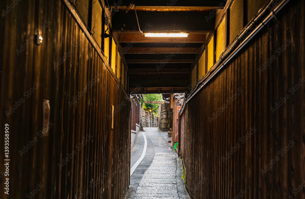 京都の路地 石塀小路