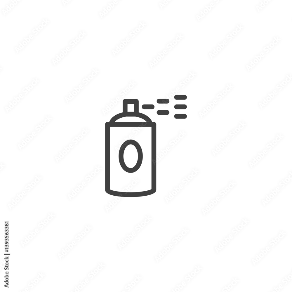 Aerosol spray can icon with mist effect for graphic apps Aerosol spray can icon with mist effect for graphic apps