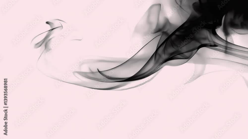 Abstract black ink cloud animated overlay, transparent 4K video, alpha channel, ProRes 4444 Abstract black ink cloud animated overlay, transparent 4K video, alpha channel, ProRes 4444