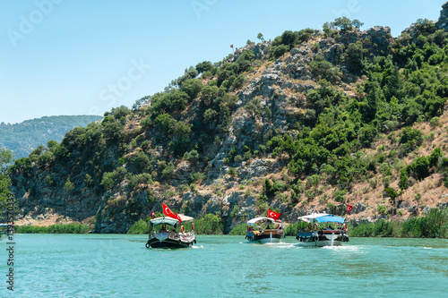 Wallpaper Mural Boats on Dalyan river in Turkey Torontodigital.ca