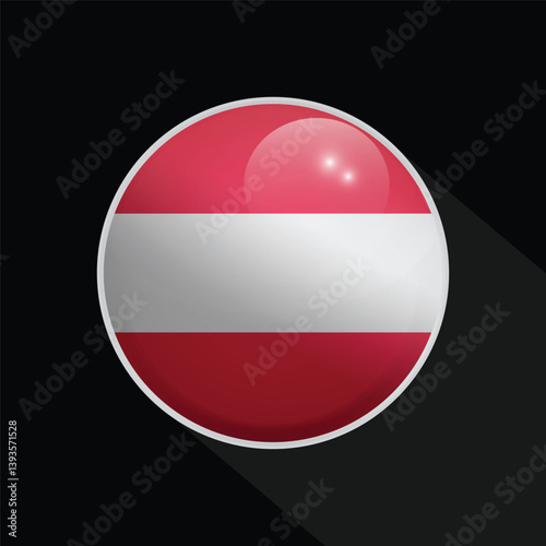 Austria Glossy Circle Flag icon