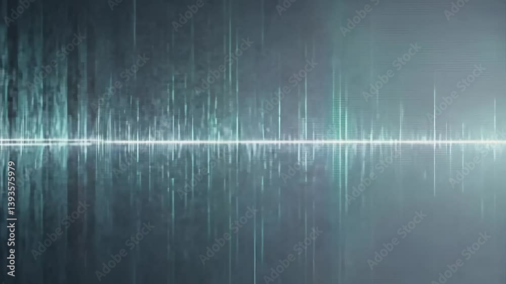 Abstract digital waveforms and data stream seamless loop