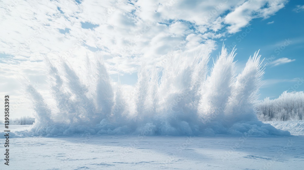 Obraz premium Winter wonderland abstract scene