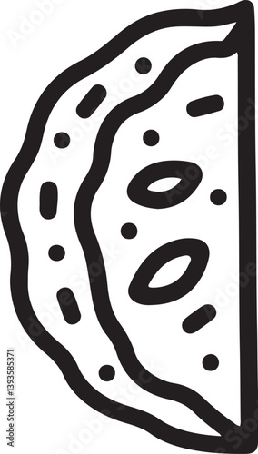 Illustration of a snack of crepes