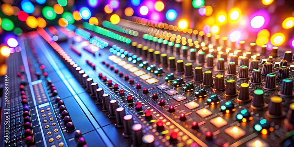 Fototapeta premium Professional Audio Rack for Studio Sound Processing A Pristine Setup for Mastering Audio Quality