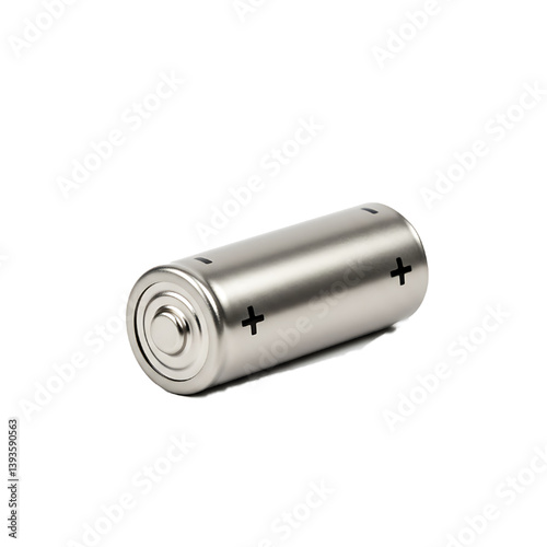 Double A battery isolated on white background