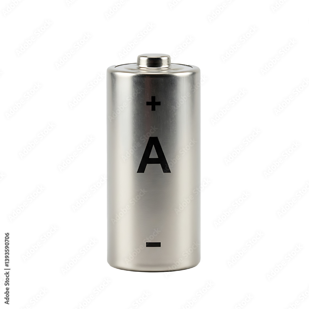 Double A battery isolated on white background Double A battery isolated on white background