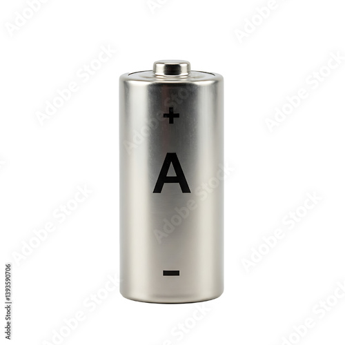 Double A battery isolated on white background
