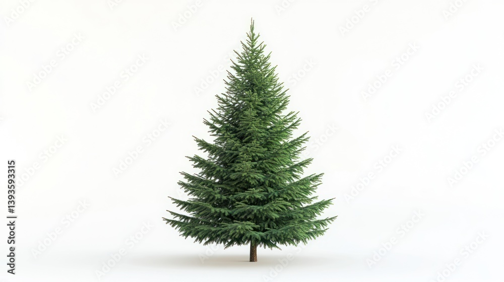 Fototapeta premium Full view of a Christmas tree