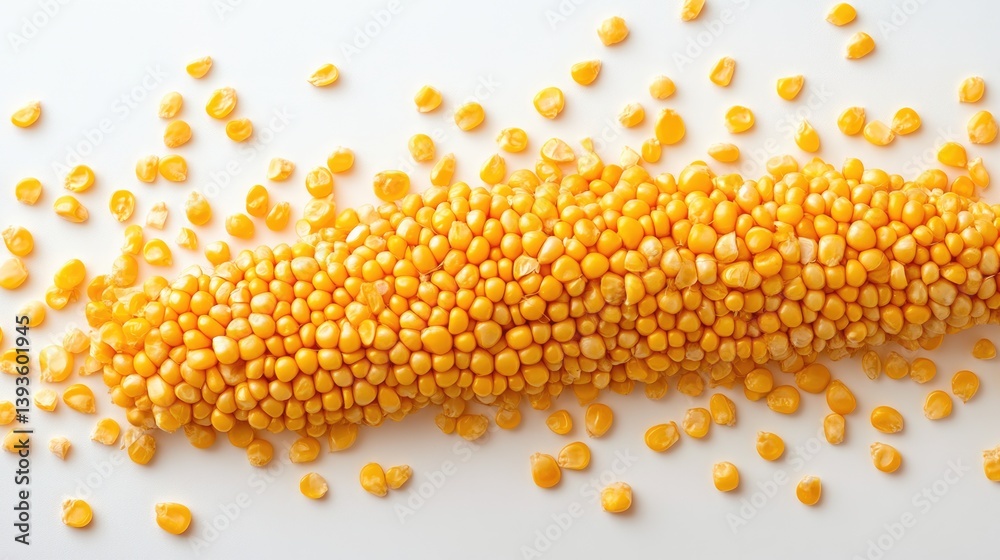 isolated organic fresh corn or maize on a white background.
