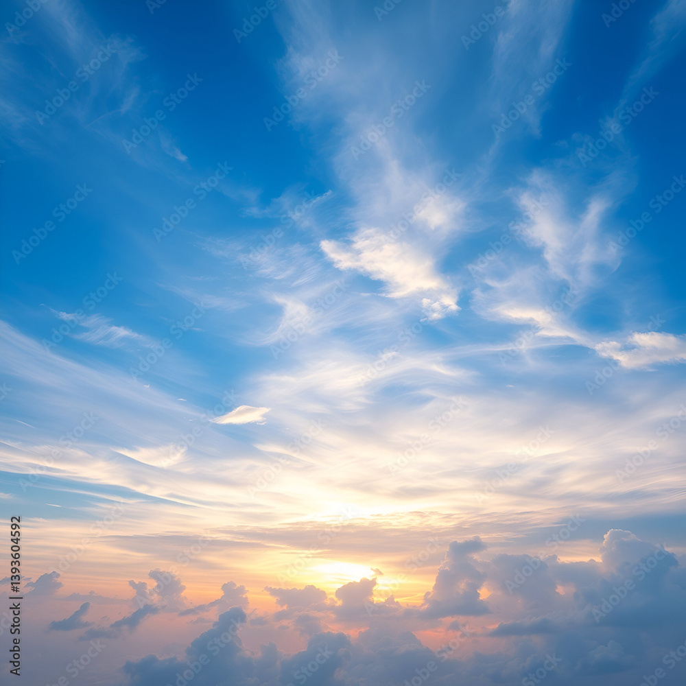 Fototapeta premium sunset in the sky