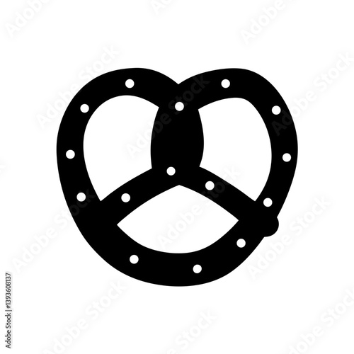 A Simple Black and White Illustration of a Pretzel Knot