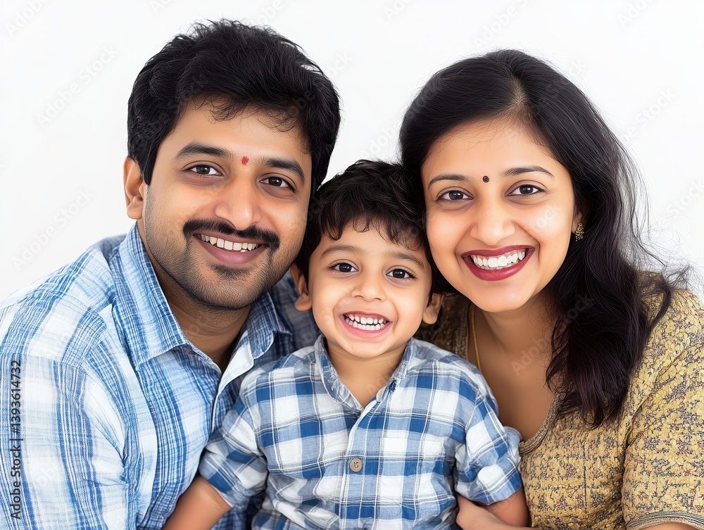 Happy family photo isolated white background Happy family photo isolated white background