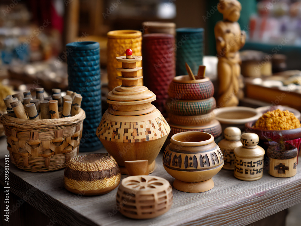 Fototapeta premium name: traditional craftworks collection,