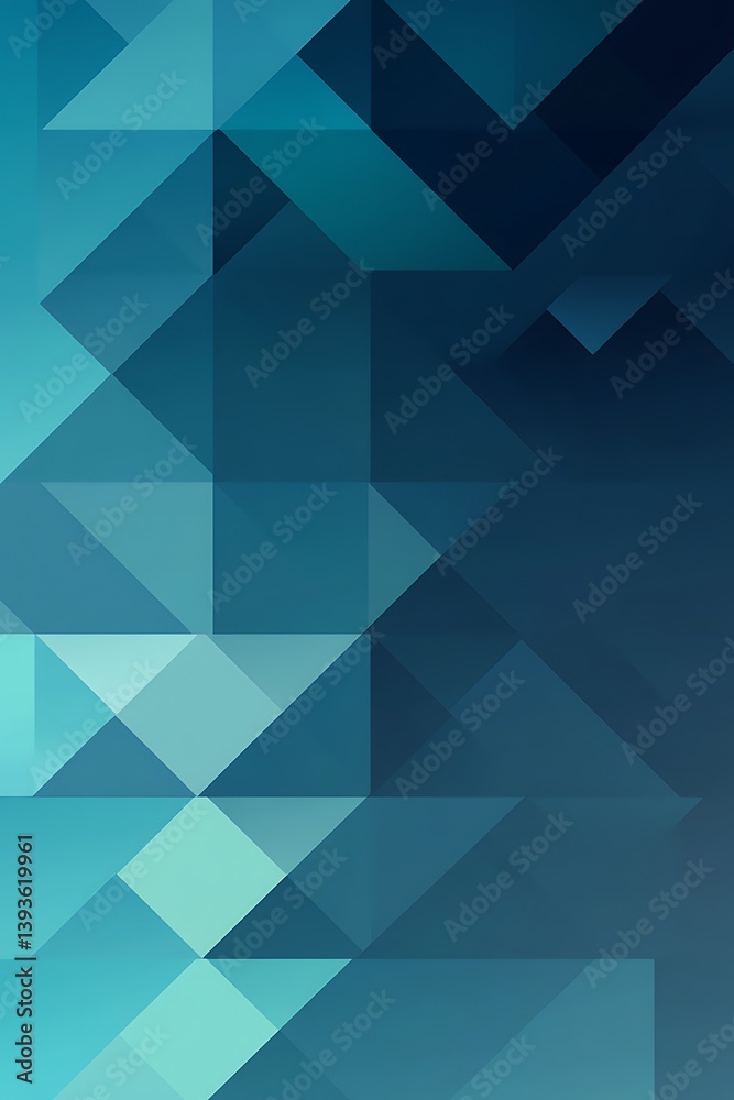 Elegant Geometric Patterns Create a Sleek Gradient Backdrop Shifting from Turquoise to Navy Blue Elegant Geometric Patterns Create a Sleek Gradient Backdrop Shifting from Turquoise to Navy Blue