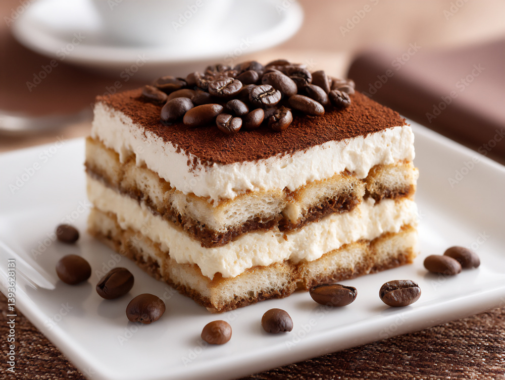 name: tiramisu with coffee beans