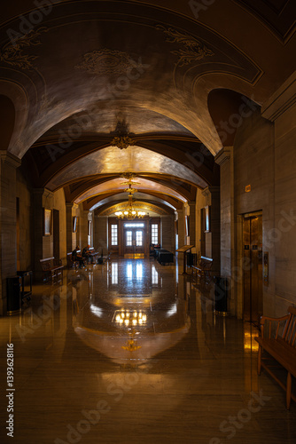Obraz na płótnie Hall in the State Capitol in Tennessee w salonie