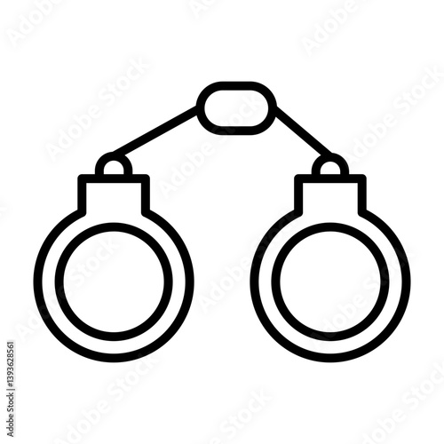 Arrest  Vector Line Icon Design