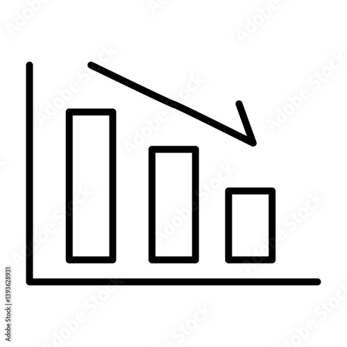 Loss  Vector Line Icon Design