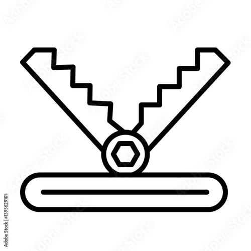 Trap  Vector Line Icon Design