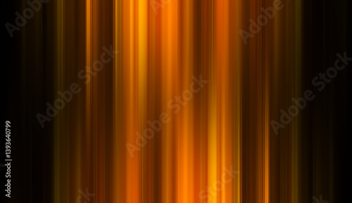 golden lines with light effects on black background .Abstract red light trails in the dark background
