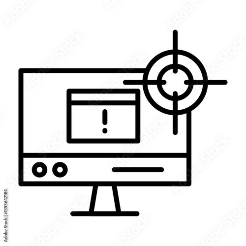 Targeted  Vector Line Icon Design