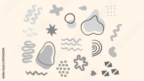 Child art texture pack. Vector crayon scribbles, oil pastel smears, hand-drawn sketch shapes and messy chalk strokes for creative kids projects.