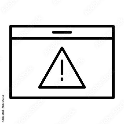 Error Vector Line Icon Design