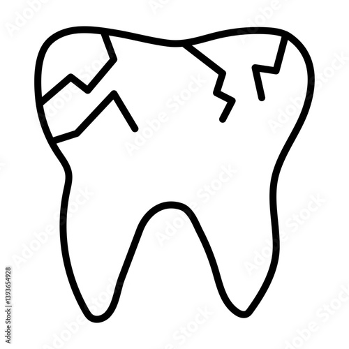 Decayed Vector Line Icon Design