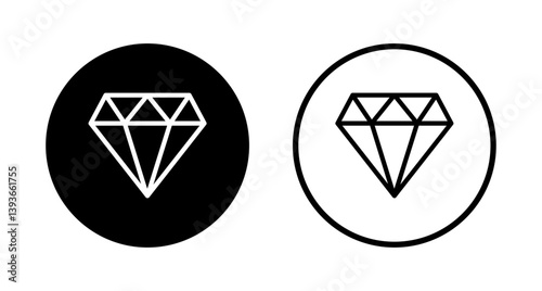Diamond icon logo design. diamond gems sign and symbol