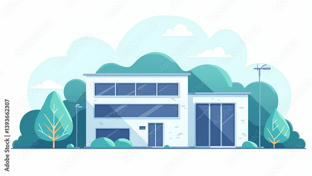 Fototapeta premium Discover our flat cutting-edge diagnostic center, offering next-gen genome diagnostics with advanced sequencing technology and integrated digital data analysis for precision care.