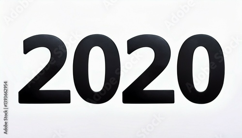 2020 on white