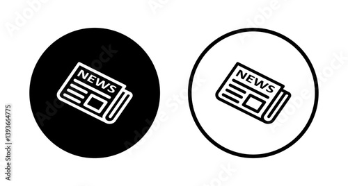 Newspaper icon logo design. news paper sign and symbolign