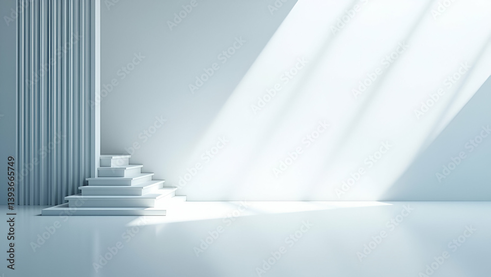 Obraz premium Sleek Minimalist Wallpaper Design: Expansive Empty Space Illustrating Subscription-Based Banking & Innovative Digital Account Management for Modern Consumers