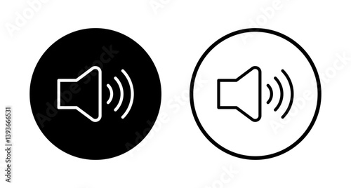 Speaker icon logo design. volume sign and symbol. loudspeaker icon. sound symbol