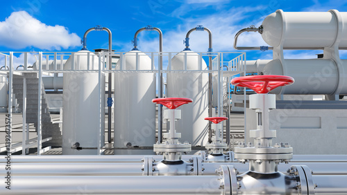 Gas pipes with pressure val...