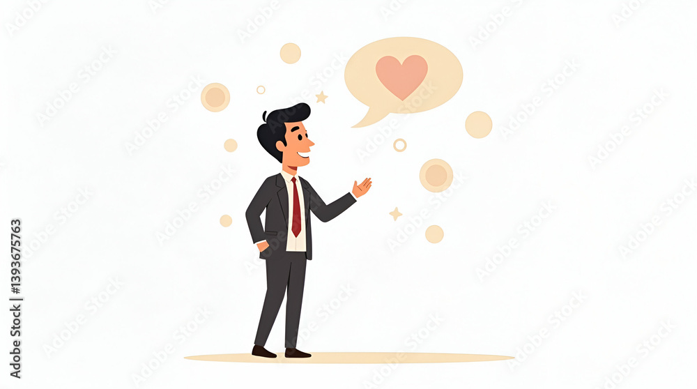 Obraz premium Flat Capture: Refined moments of gratitude are beautifully illustrated in simple, cute vector art, showcasing heartfelt appreciation and dignified recognition of life's experiences.