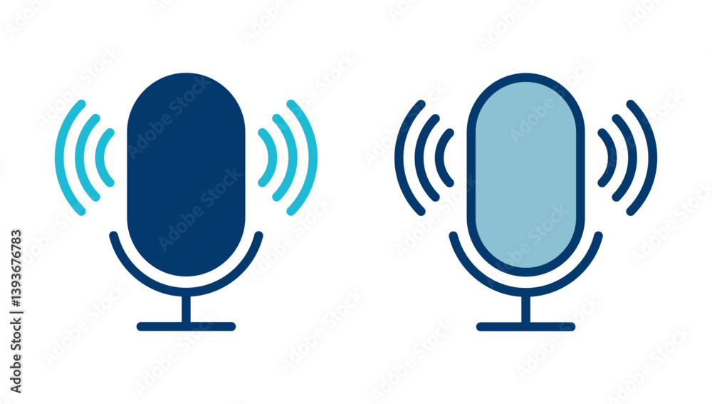 Microphone Icon vector isolated on white background. Mic sign. Karaoke microphone icon. Broadcast mic sign Microphone Icon vector isolated on white background. Mic sign. Karaoke microphone icon. Broadcast mic sign