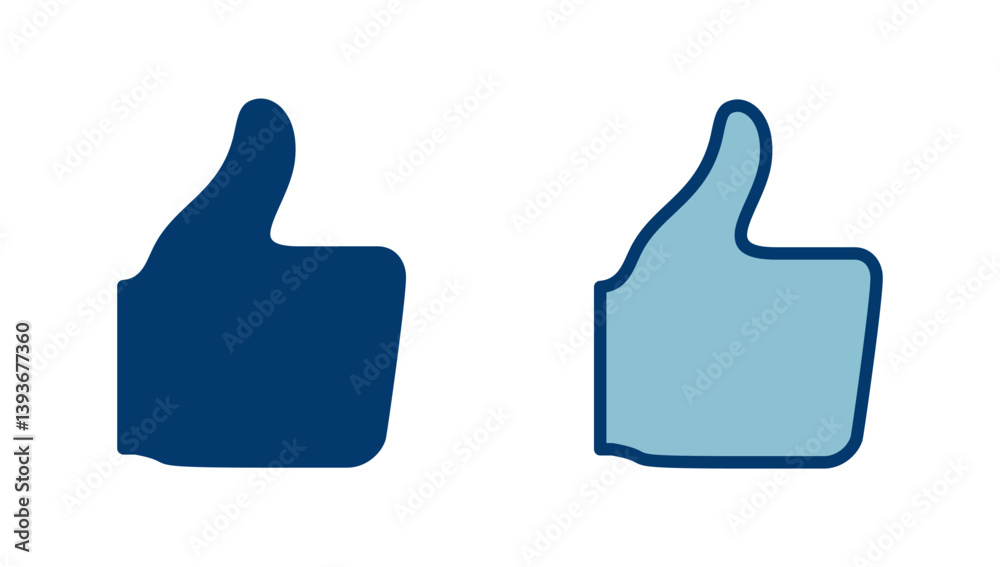 like icon vector isolated on white background. Thumbs up icon. social media icon like icon vector isolated on white background. Thumbs up icon. social media icon