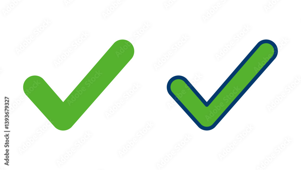Check icon vector isolated on white background. check mark icon. check list button icon. Tick Check icon vector isolated on white background. check mark icon. check list button icon. Tick