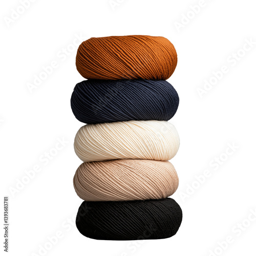 Obraz na płótnie Stack of yarn in assorted colors w salonie