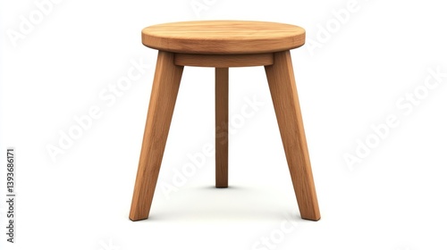 Simple wooden stool (3)